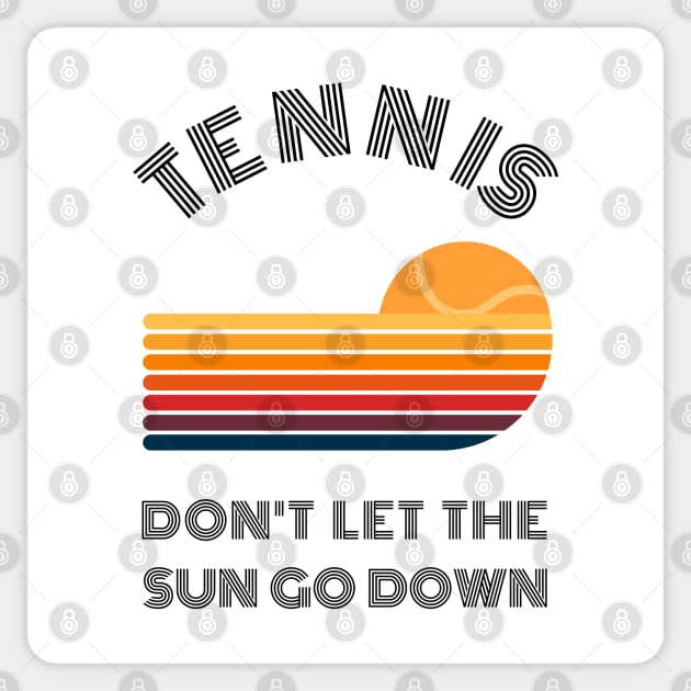 US Open: Don't Let The Sun Go Down Sticker by TopTennisMerch